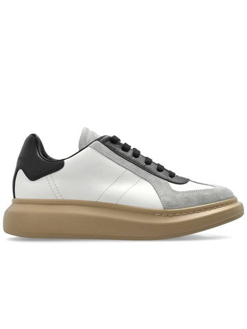 Alexander McQueen Leather Sneakers, Men's, Cream - ALEXANDER MCQUEEN - BALAAN 1