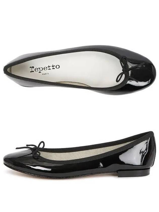 Women's Cendrillon Leather Ballerinas Flat Black - REPETTO - BALAAN 2