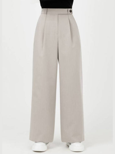 Denzel High Waist Wide Slacks Grey - RAMUSTUDIO - BALAAN 2