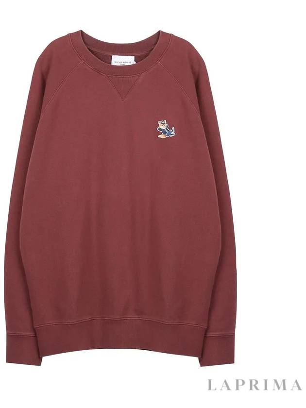 Dressed Fox Patch Classic Sweatshirt Wine Wreath - MAISON KITSUNE - BALAAN 9