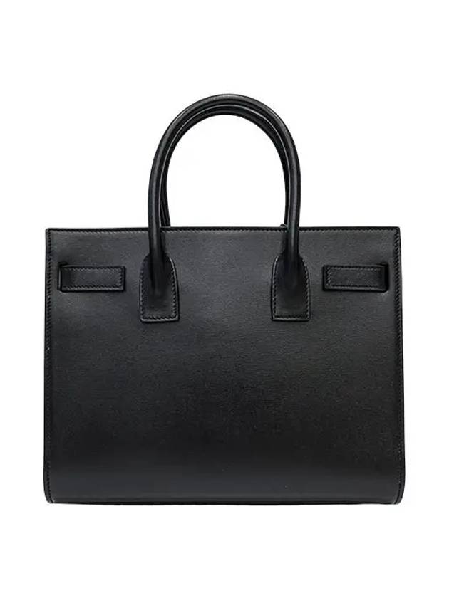 Sac De Jour Small Smooth Leather Baby Tote Bag Black - SAINT LAURENT - BALAAN 9