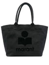 Small Yenky Logo Tote Bag Black - ISABEL MARANT - BALAAN 2