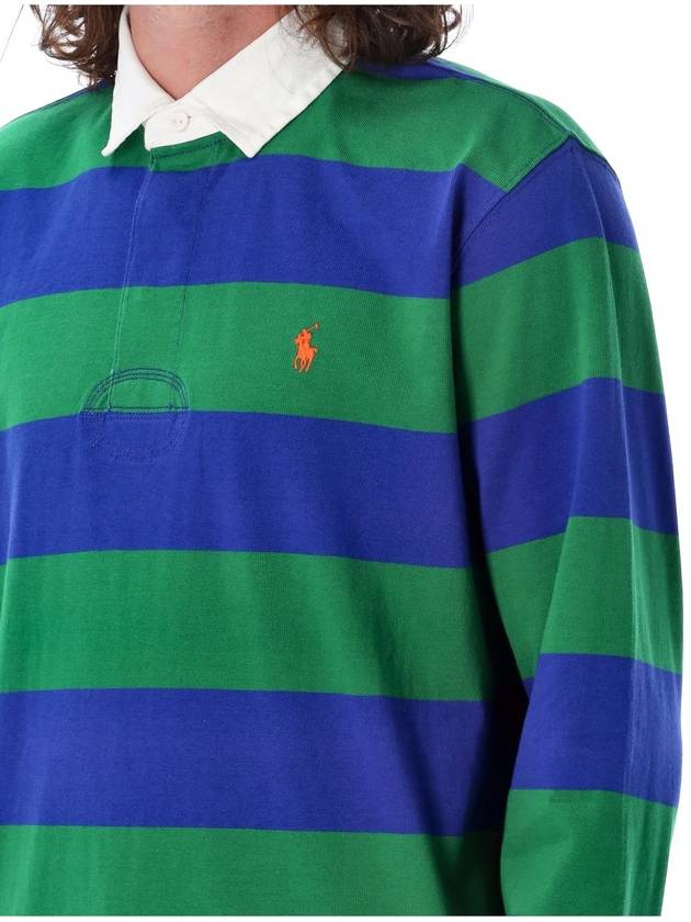 Striped Polo Shirt Green Royal - POLO RALPH LAUREN - BALAAN 4