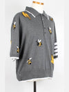 4 bar stripe bird bee short sleeve collar 5 110 - THOM BROWNE - BALAAN 6