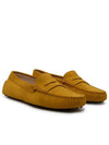 Gommino Suede Driving Shoes Yellow - TOD'S - BALAAN 3