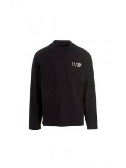 Number Logo Print Long Sleeve T-Shirt Black - MAISON MARGIELA - BALAAN 2