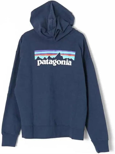 Kids 63045 PONN P6 logo hoodie navy - PATAGONIA - BALAAN 1