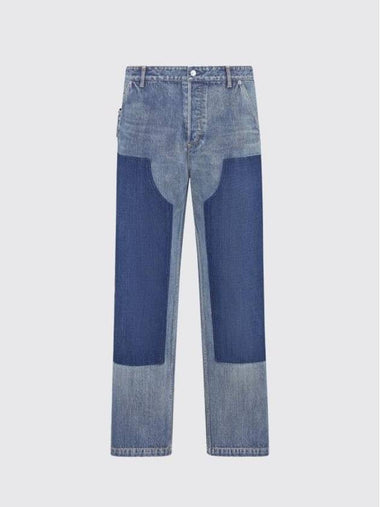 Denim Straight Jeans Blue - DIOR - BALAAN 1