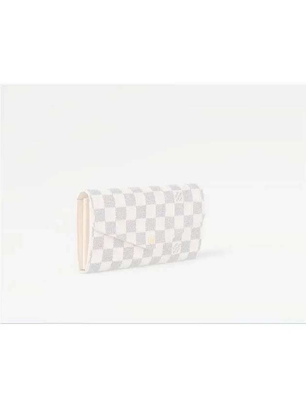 Women's Sarah Damier Azur Long Wallet Ivory - LOUIS VUITTON - BALAAN 4