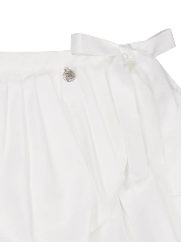 BALLOON MINI WRAP SKIRT WHITE - DON’T ASK MY PLAN - BALAAN 3