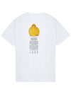 Archive Logo Round Short Sleeve T-Shirt White - STONE ISLAND - BALAAN 3