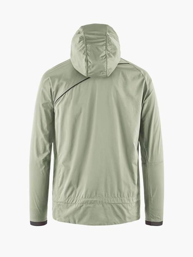 Men's Nal Hooded Windbreaker Swamp Green - KLATTERMUSEN - BALAAN 3