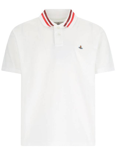 Classic ORB Logo Polo Shirt White - VIVIENNE WESTWOOD - BALAAN 2