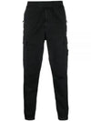 Wappen Patch Cargo Track Pants Black - STONE ISLAND - BALAAN 2