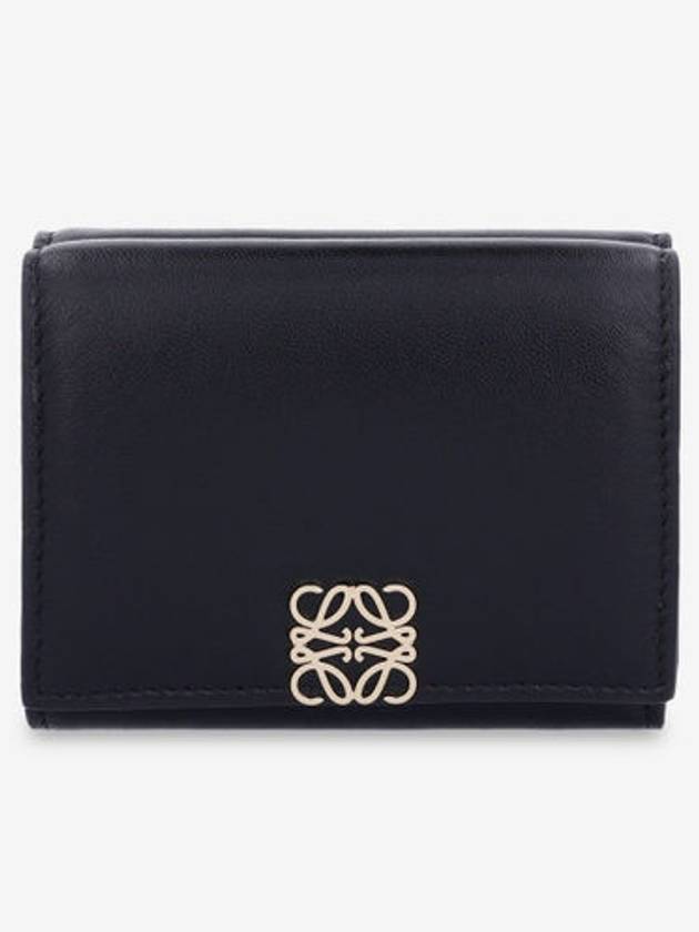 Puffer Anagram Leather Bifold Wallet Black - LOEWE - BALAAN 2