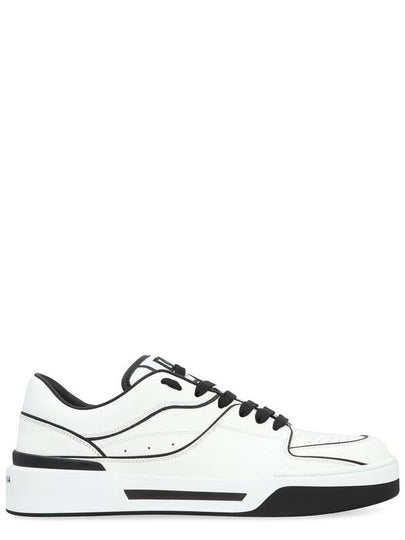 New Rome DG Logo Calfskin Low Top Sneakers White - DOLCE&GABBANA - BALAAN 2