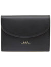 Geneve Flap Card Wallet Black - A.P.C. - BALAAN 3