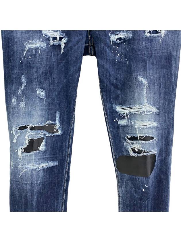 Pocket Stud Skater Straight Jeans Blue - DSQUARED2 - BALAAN 5