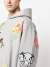 Pixel Oversized Hoodie Grey - KENZO - BALAAN 6