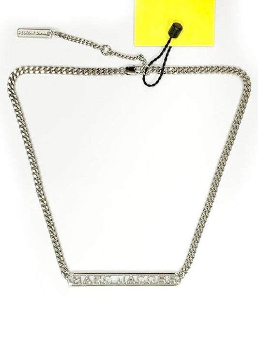 Logo Monogram Chain Necklace Silver - MARC JACOBS - BALAAN 2