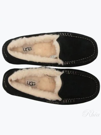 Ansley Fur Moccasin Slipper Black - UGG - BALAAN 2