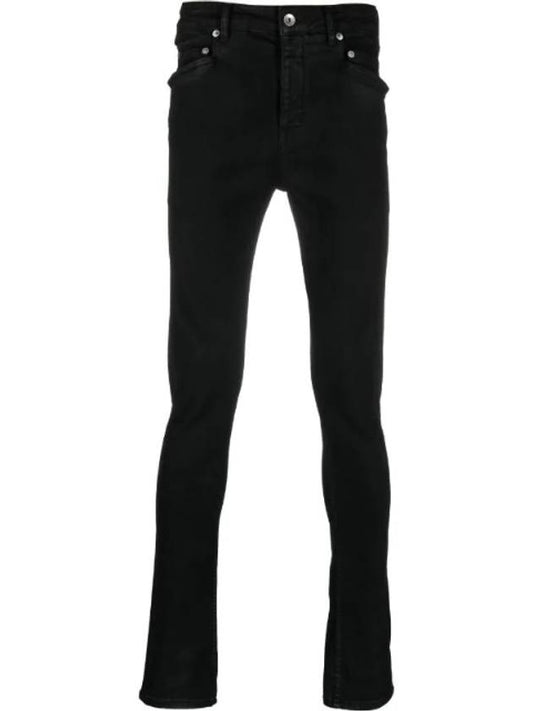 Slashed Tyrone Cut Skinny Jeans Black - RICK OWENS - BALAAN 1