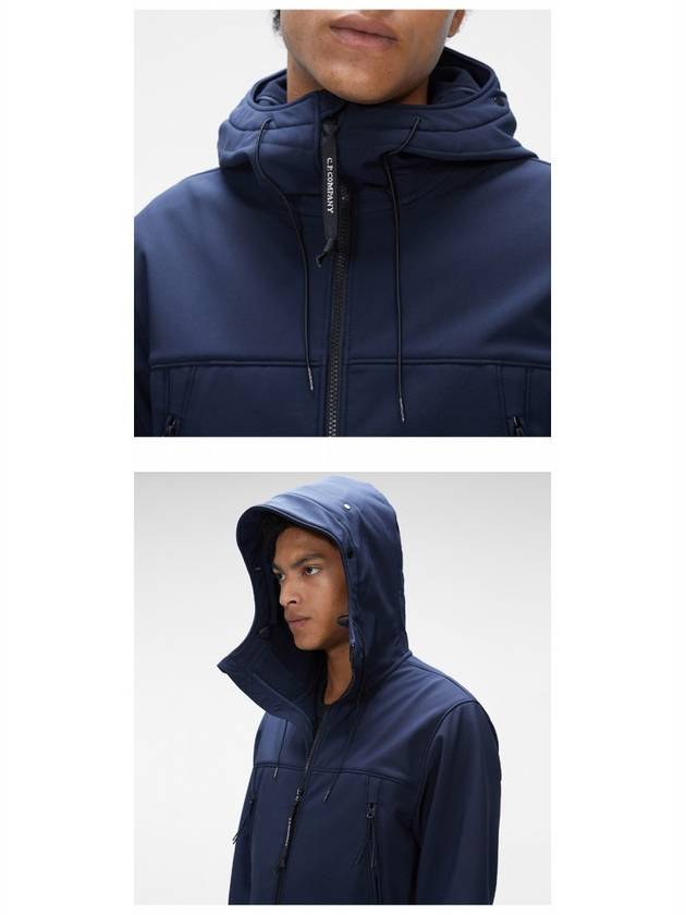 Men's Goggles Hooded Jacket Navy - CP COMPANY - BALAAN 6