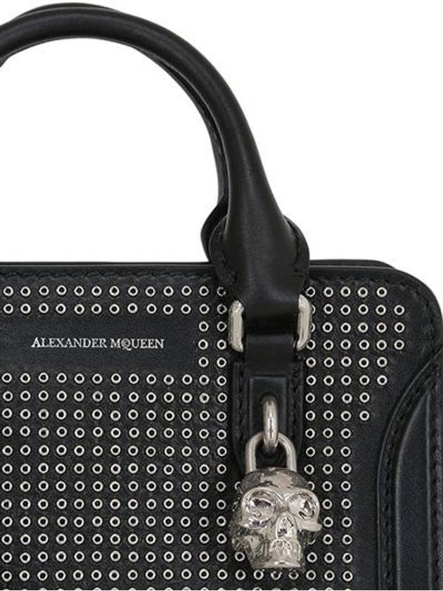 PADLOCK Mini Eyelet Leather Mini Shoulder Bag - ALEXANDER MCQUEEN - BALAAN 3