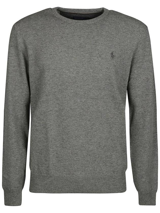 Logo Basic Pullover Knit Top Grey - POLO RALPH LAUREN - BALAAN 2