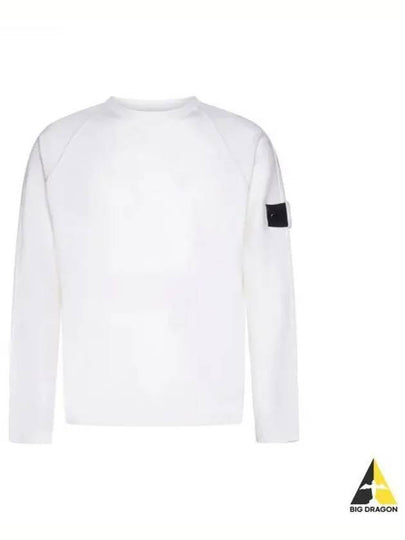 Wappen Patch Crew Neck Knit Top Ivory - STONE ISLAND - BALAAN 2