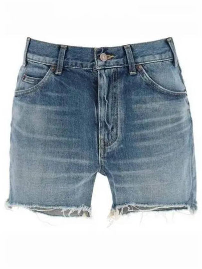 Wash Denim Skate Shorts Electric Sky - CELINE - BALAAN 2