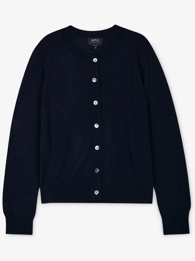 Marine Wool Cardigan Navy - A.P.C. - BALAAN 2