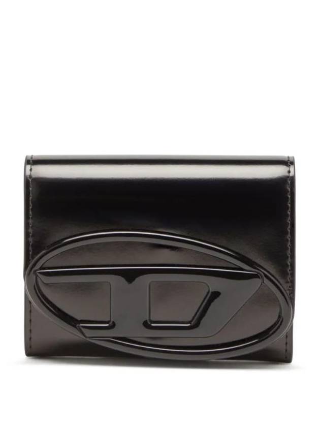 1DR Metallic Card Wallet Black - DIESEL - BALAAN 1