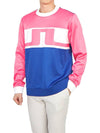 Jones Jones Crew Neck Sweatshirt Blue Pink - J.LINDEBERG - BALAAN 6