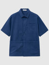 Utility Short Sleeve Shirt Blue - TABB LUDENS - BALAAN 1