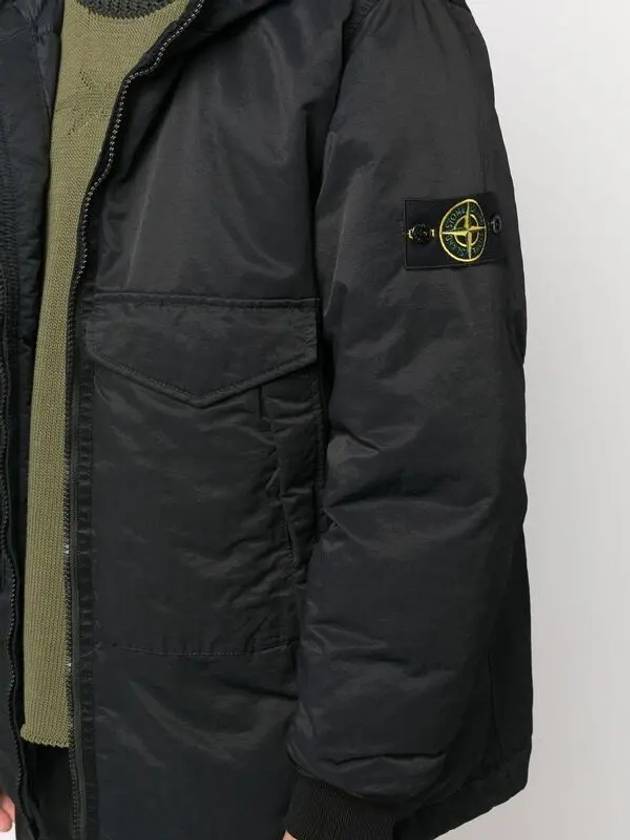 Opaque Nylon Twill Down Padded Black - STONE ISLAND - BALAAN 4