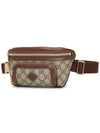 Interlocking GG Supreme Canvas Belt Bag Brown - GUCCI - BALAAN 3