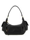 Embossed Logo Pocket Nappa Leather Shoulder Bag Black - MIU MIU - BALAAN 2