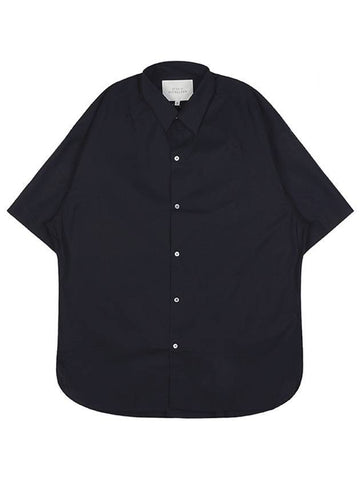 Sorono Overfit Short Sleeve Shirt Navy - STUDIO NICHOLSON - BALAAN 1