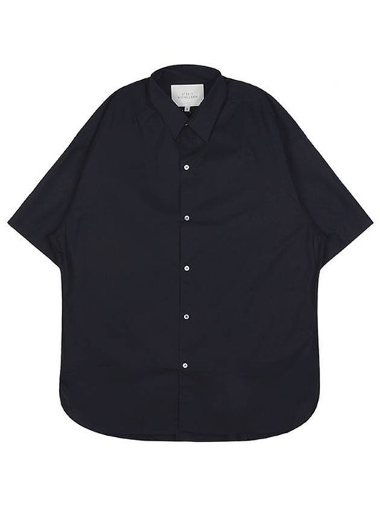 Sorono Overfit Short Sleeve Shirt Navy - STUDIO NICHOLSON - BALAAN 1