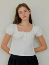 PUFF LACE T SHIRT WHITE - ANOETIC - BALAAN 2