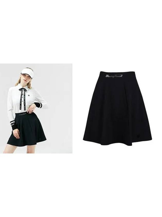 Golf Classic A-Line Skirt Black - HENRY STUART - BALAAN 2