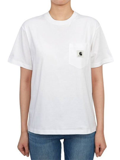 Pocket Short Sleeve T-Shirt White - CARHARTT WIP - BALAAN 2