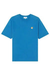 Fox Head Patch Classic Short Sleeve T-Shirt Enamel Blue - MAISON KITSUNE - BALAAN 2