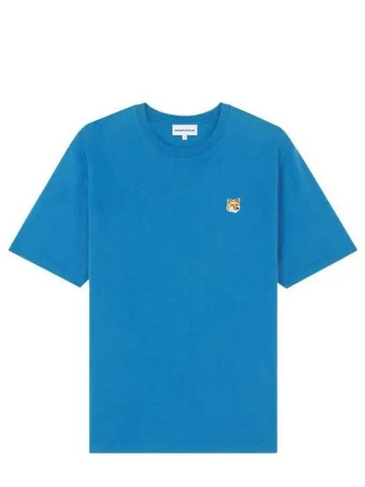 Fox Head Patch Classic Short Sleeve T-Shirt Enamel Blue - MAISON KITSUNE - BALAAN 2