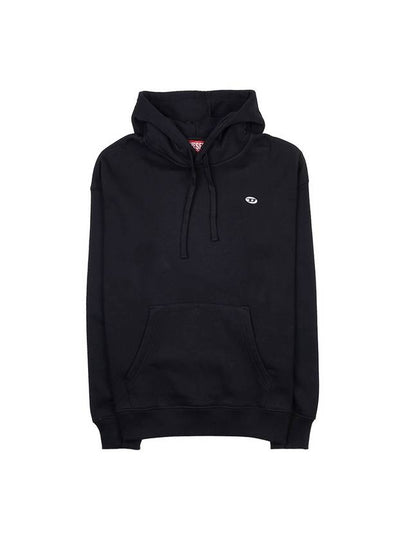 S Rob Doval PJ Oval D Patch Hoodie Black - DIESEL - BALAAN 2