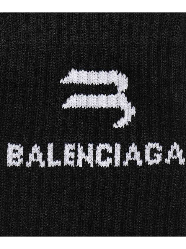 logo socks black 659278 372B4 1077 - BALENCIAGA - BALAAN.