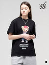 Amekaji Bear Overfit Short Sleeve T Shirt Black - ELIMENO - BALAAN 3