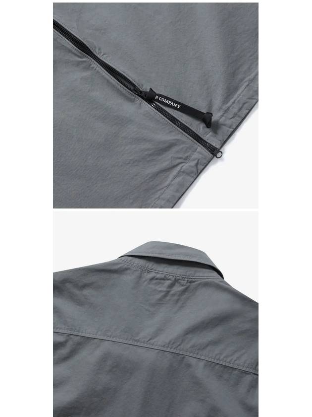 Full Zip Over Long Sleeve Shirt Grey - CP COMPANY - BALAAN 4