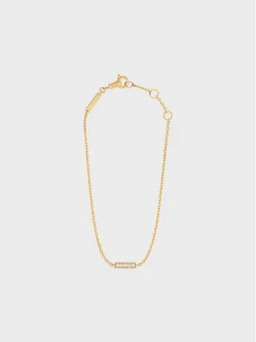 Line Diamond Bracelet Yellow Gold - CELINE - BALAAN 1